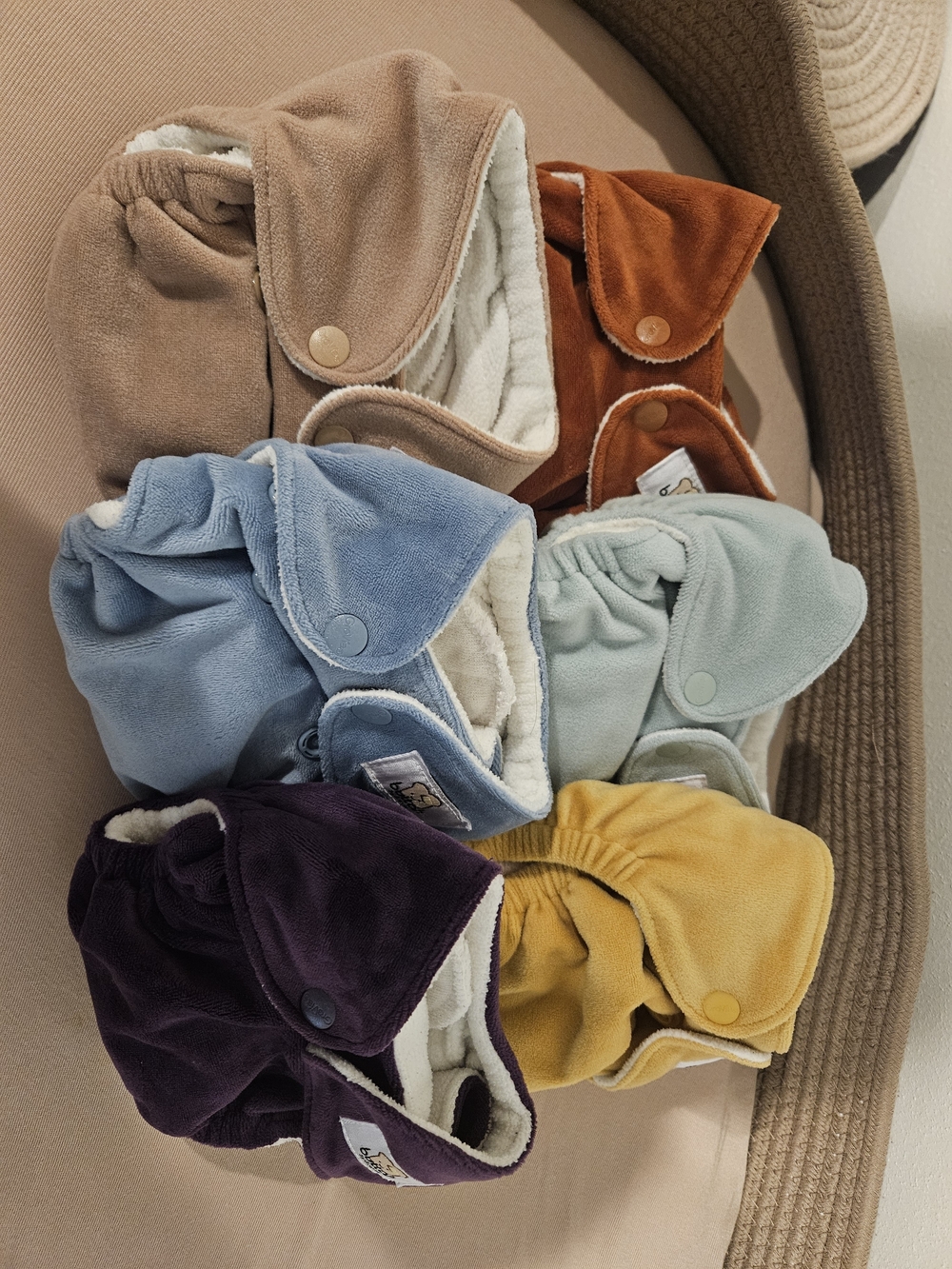 GroVia AIO Newborn Cloth Diapers - Multi Color Pack